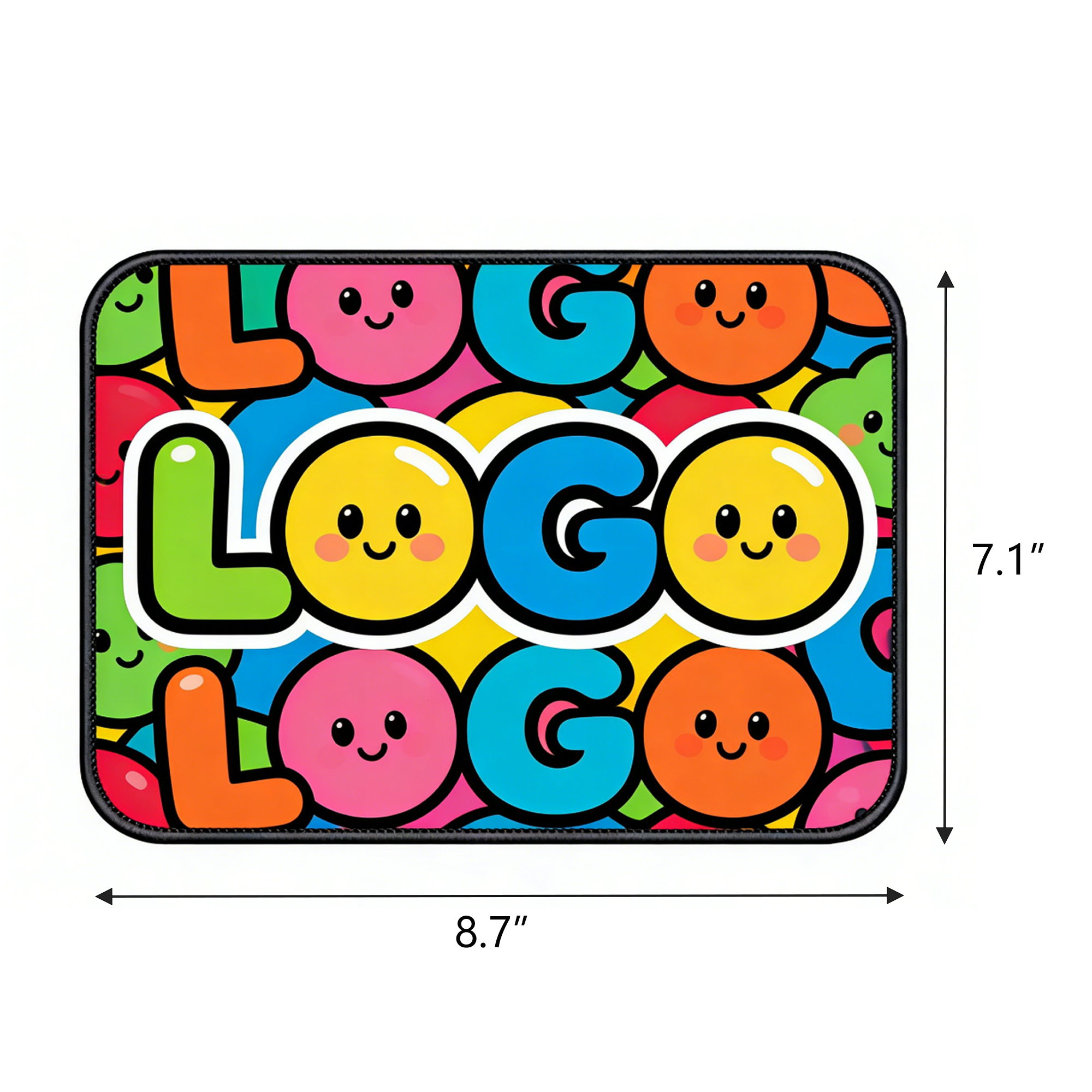 7.1" x 8.7" Full-Color Printed Non-Slip Rubber Mouse Pad 3