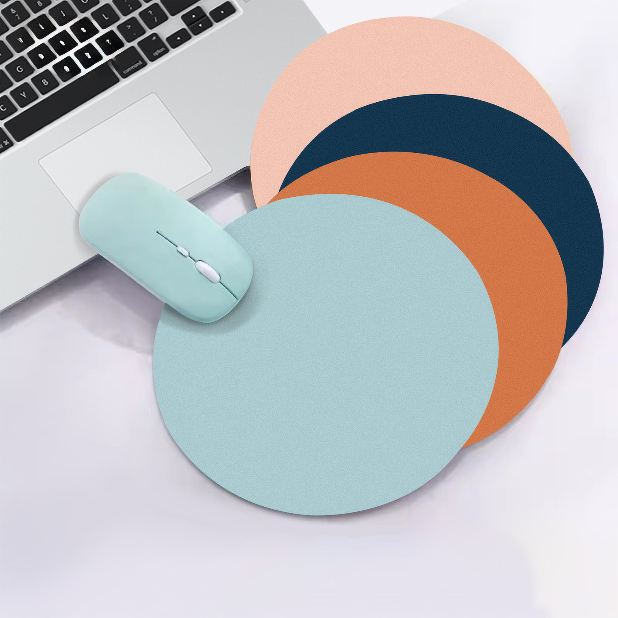 Round Custom Printed Mouse Pad Rubber Base Full Color Design 3
