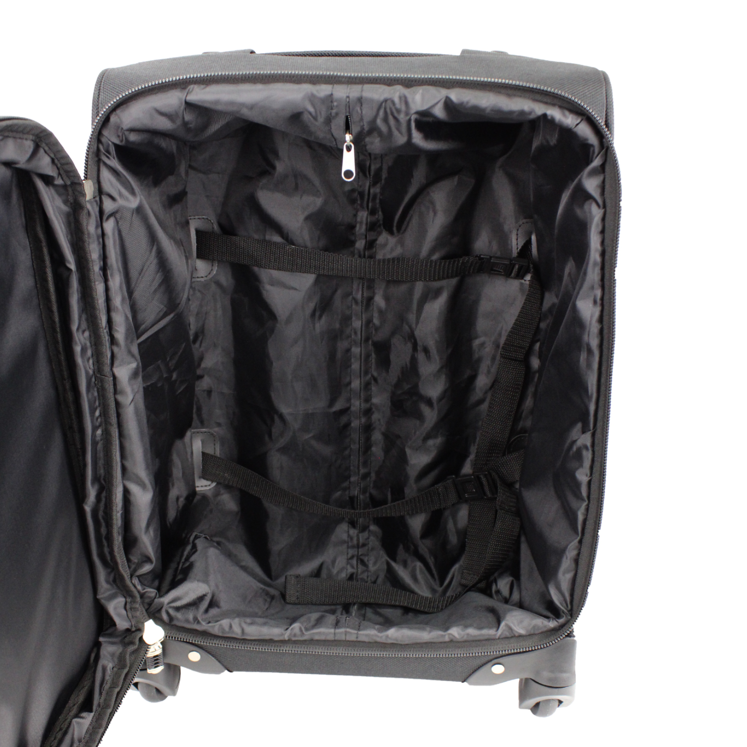 Expandable Carry-On Luggage w/ 360 Swivel Wheels