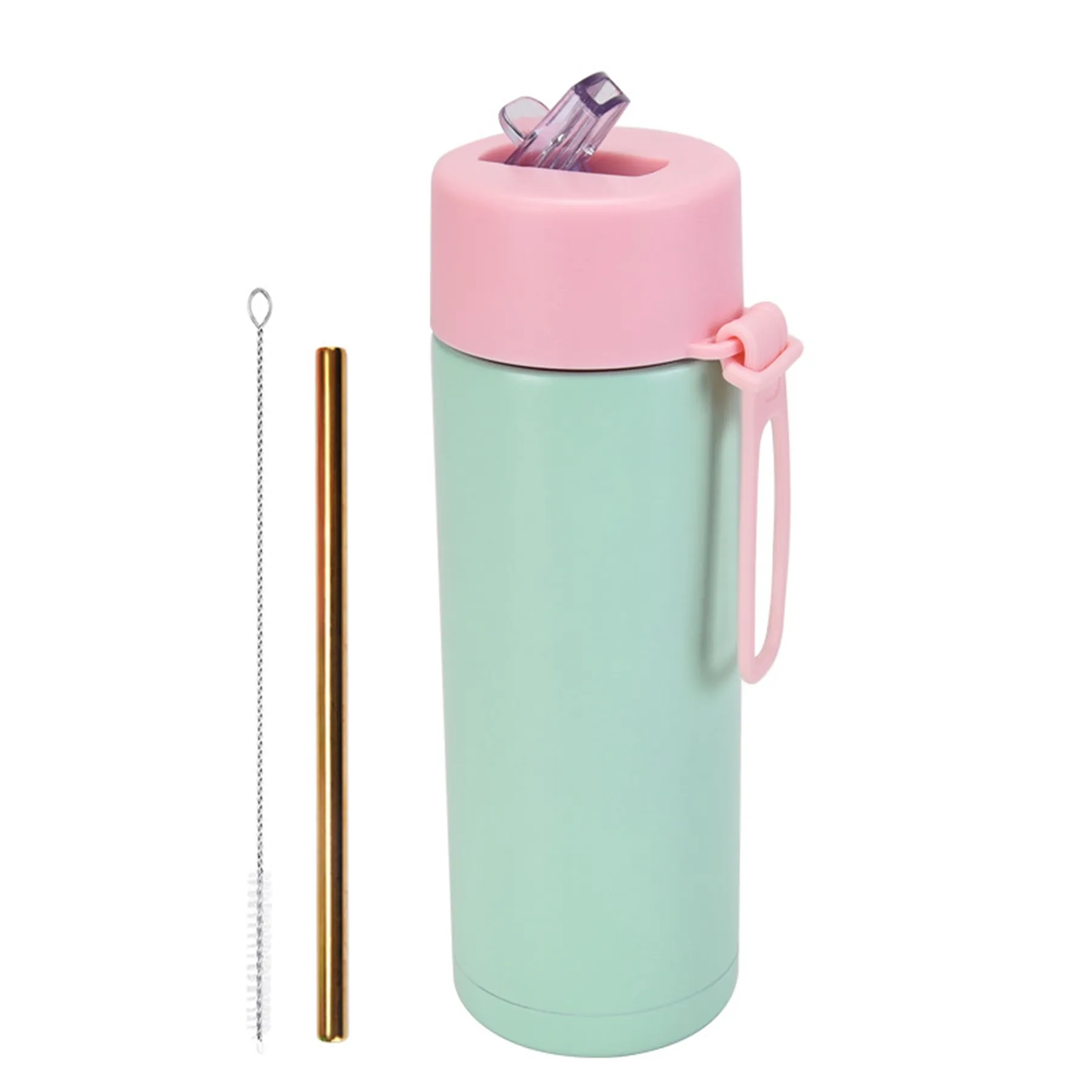 22 Oz. Stainless Steel Straw Cup with Silicone Strap 10