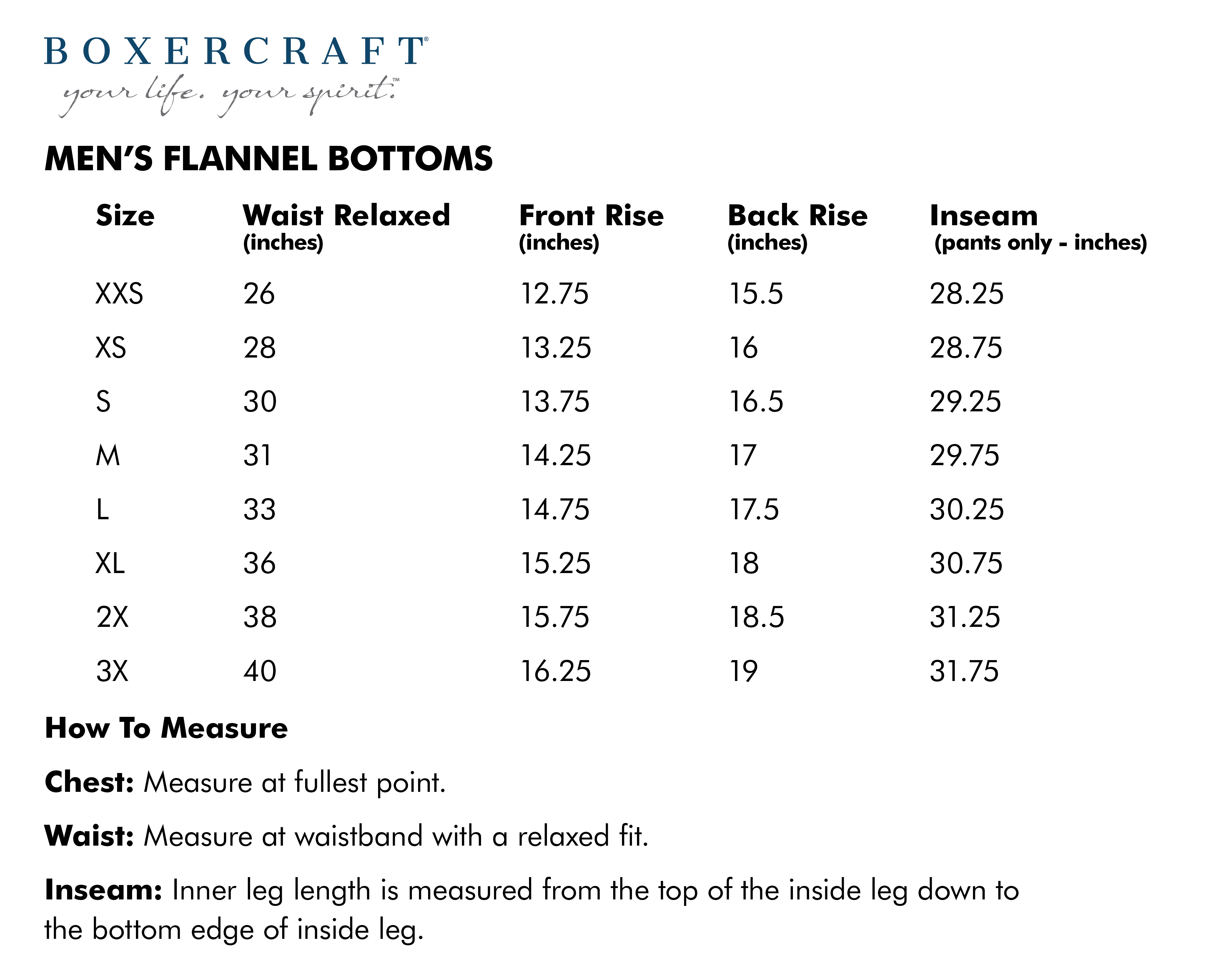 BOXERCRAFT MEN'S FLANNEL BOXER 12