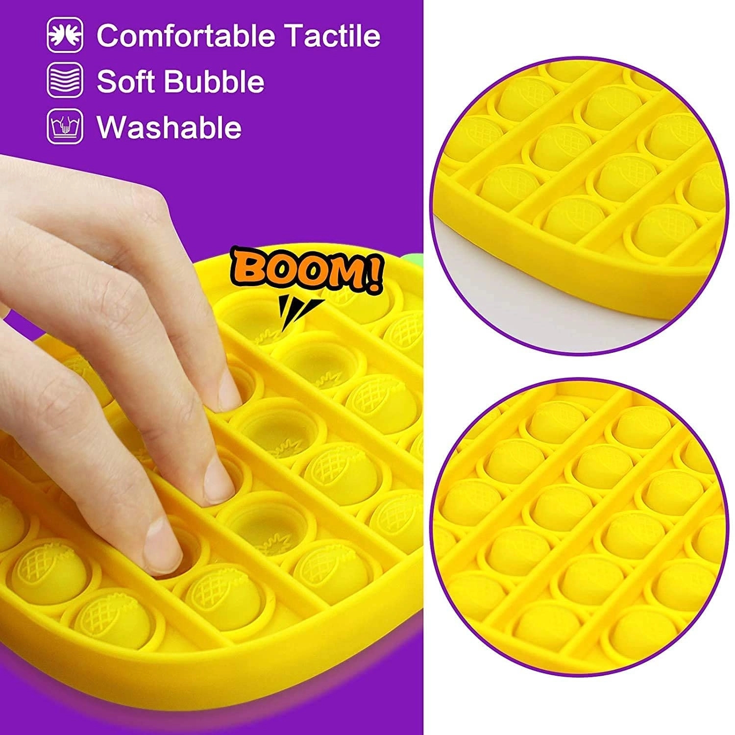 Pineapple Push Bubble Sensory Fidget Toys 4