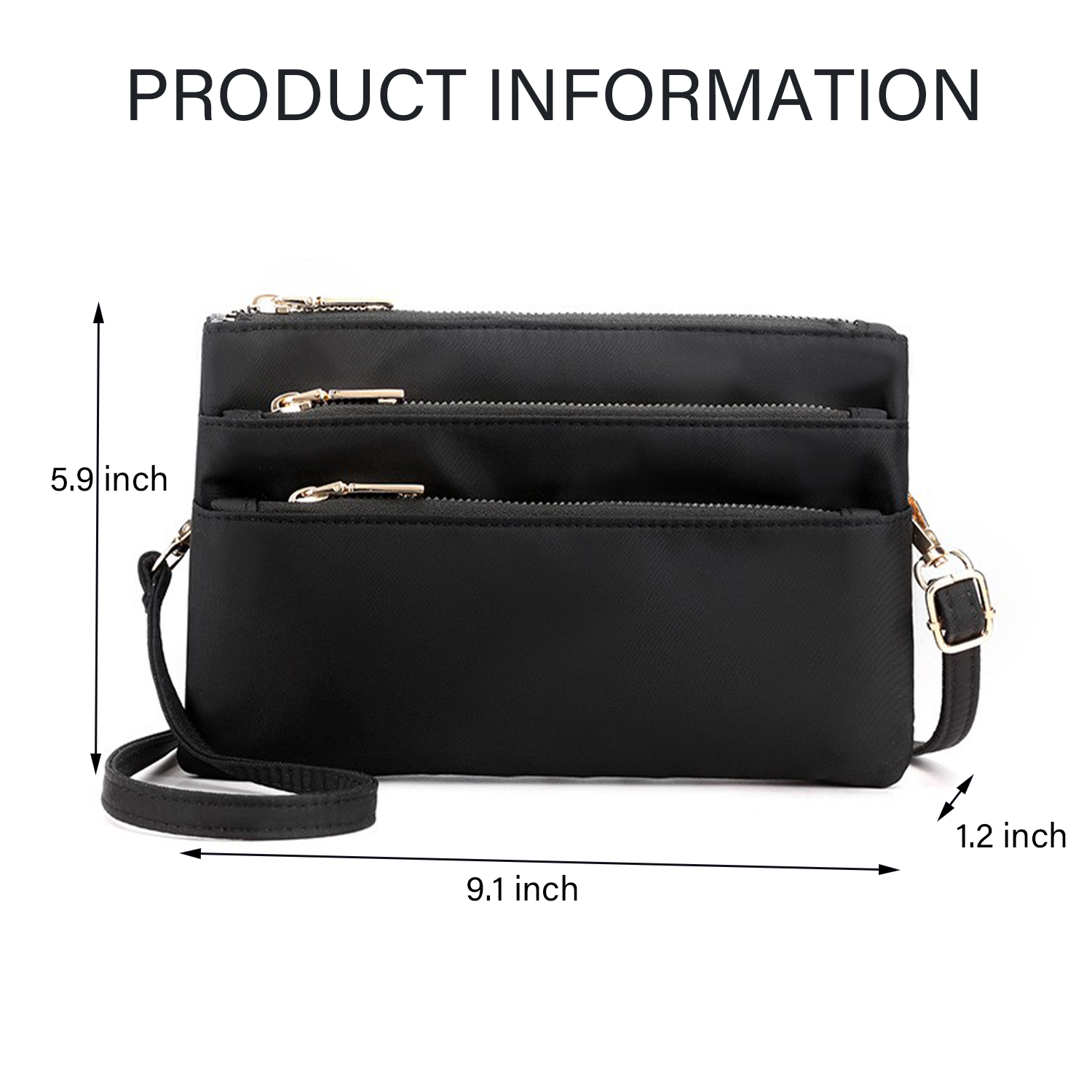 Handbag Waterproof Lightweight Messenger Crossbody Bag 7