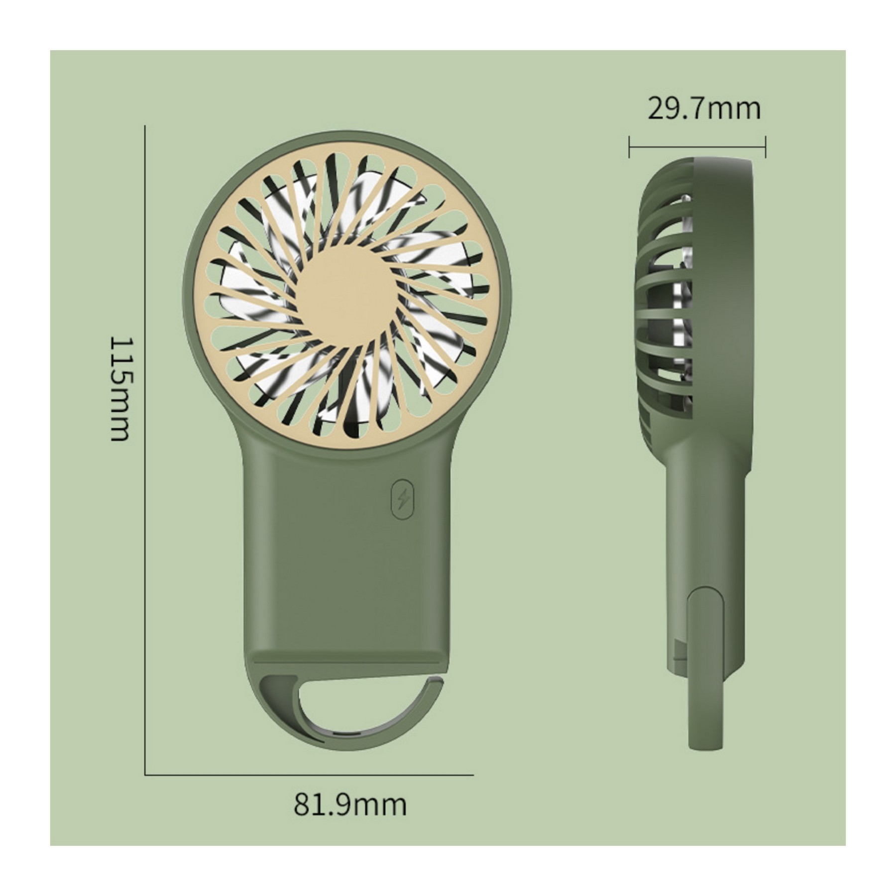 Handheld USB Clip Fan/Desk Fan 6