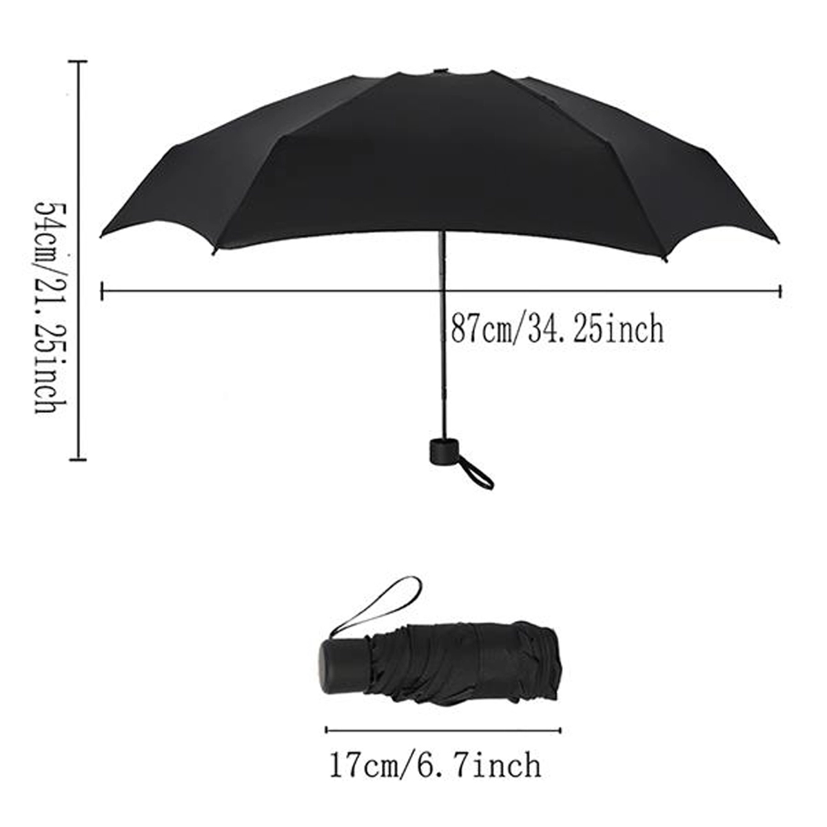 Travel Umbrella Lightweight Portable Mini Compact 3