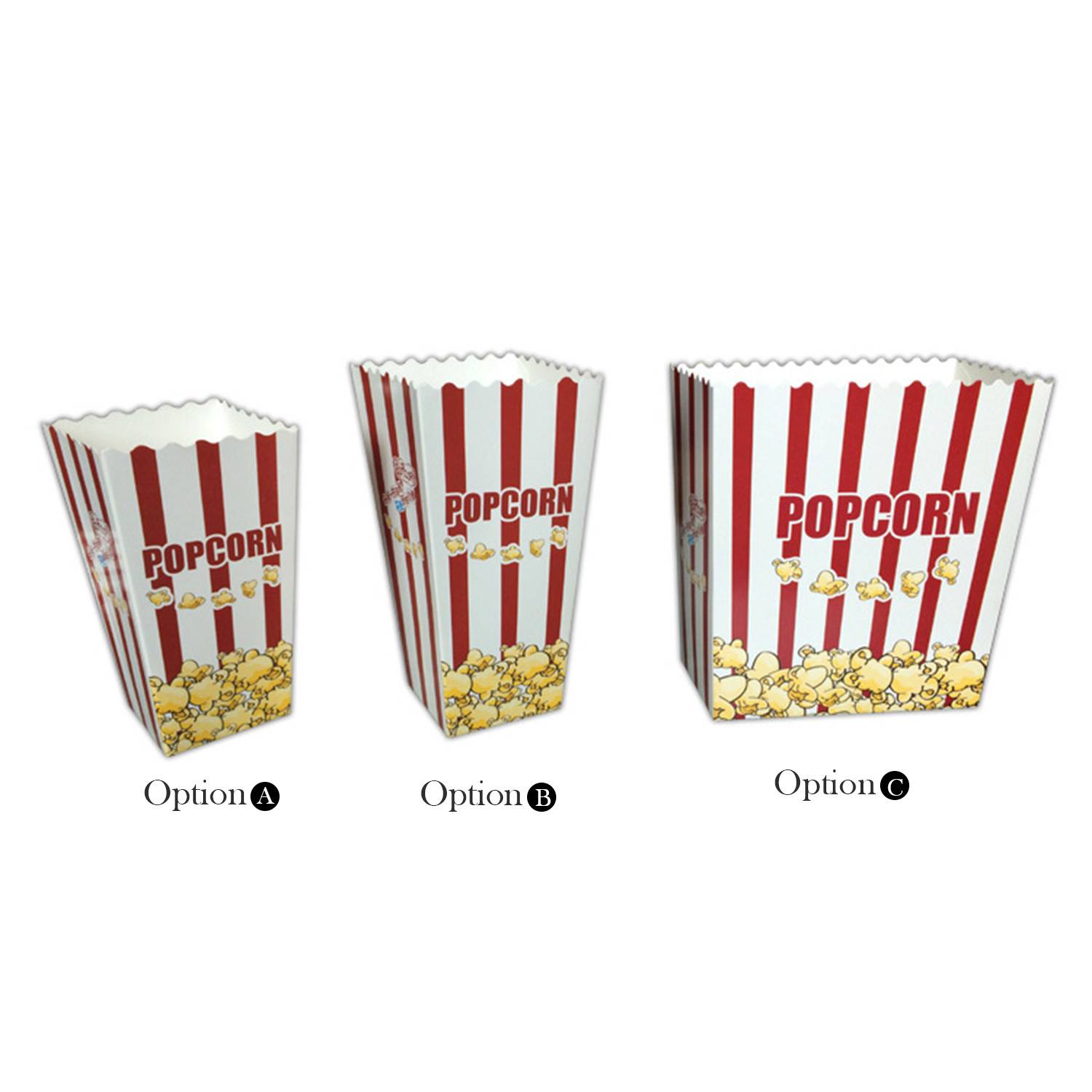 Paper Popcorn Buckets