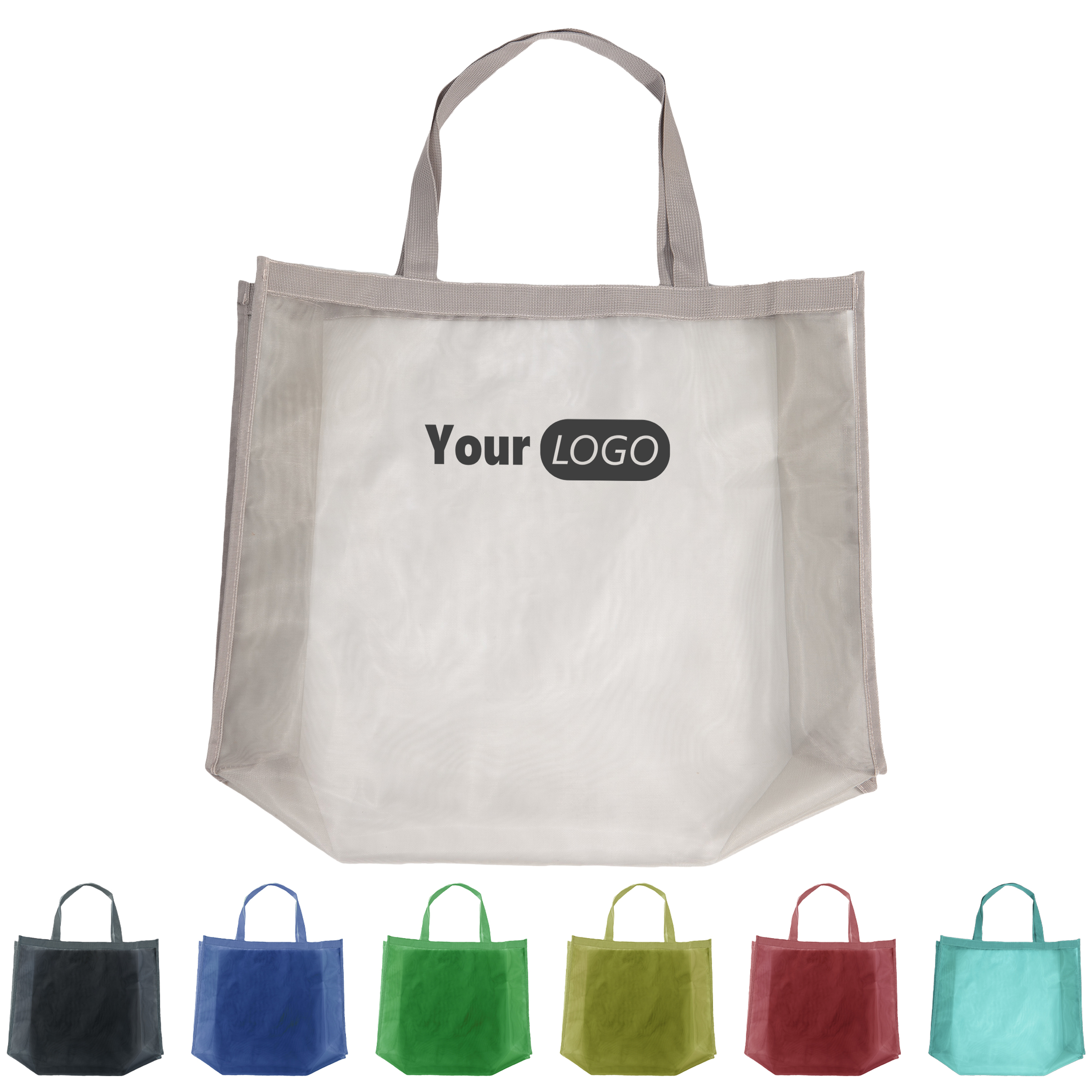 Nylon Clear Large Capacity Tote Bag 1
