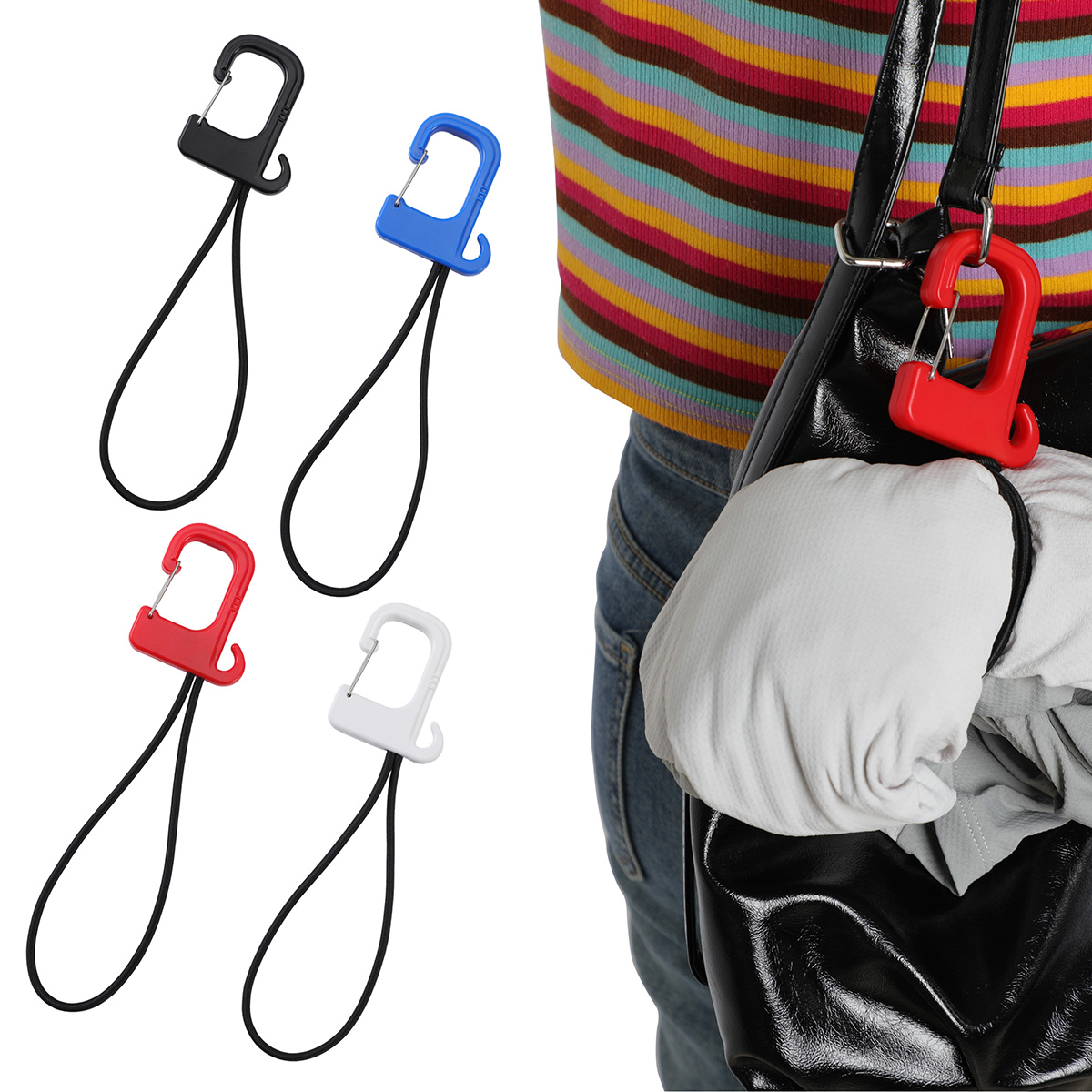 Swivel Clip Folding Bag Hanger 16