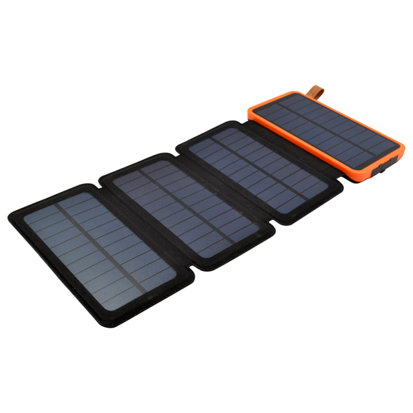 8000mAh 4 Solar Panel Power Bank W/Torch 1
