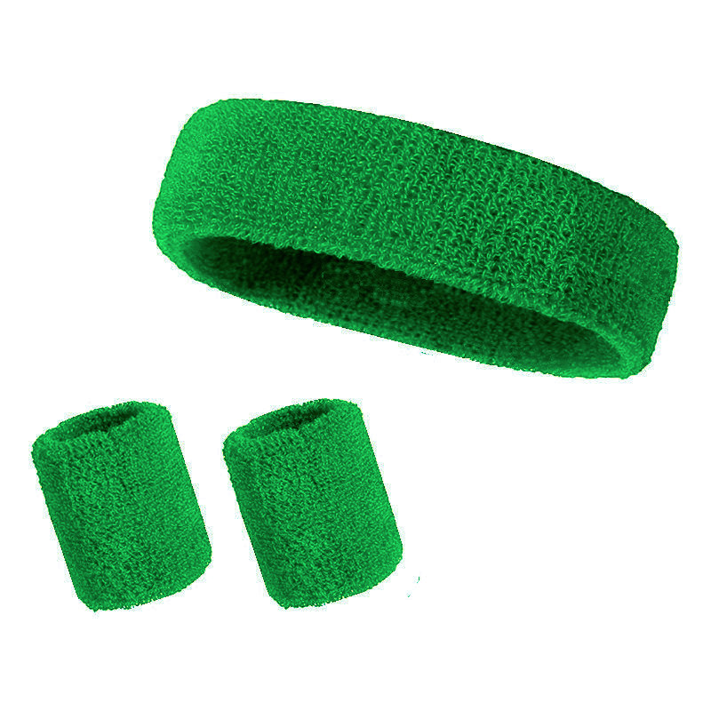3 Pieces Sweatband Set Sports Headband Wristband Set 10