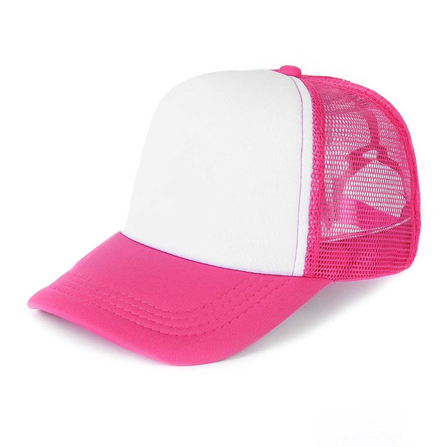 Trucker Mesh Caps w/ Sponge Visor & Plastic Snapback 9