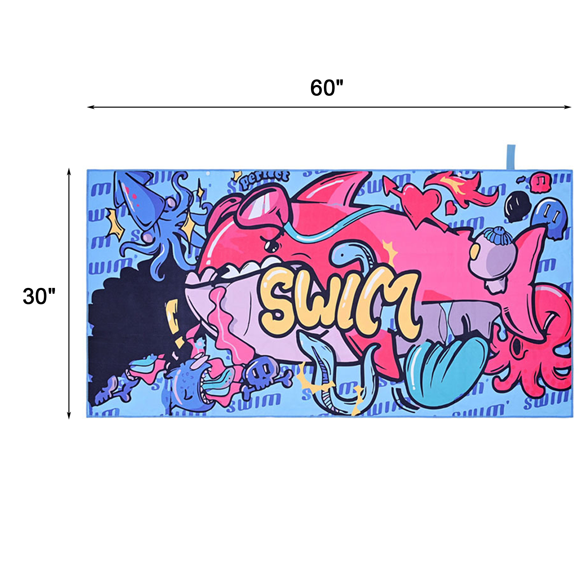 Sublimation Printed Beach Towel 30x60 Inches 3