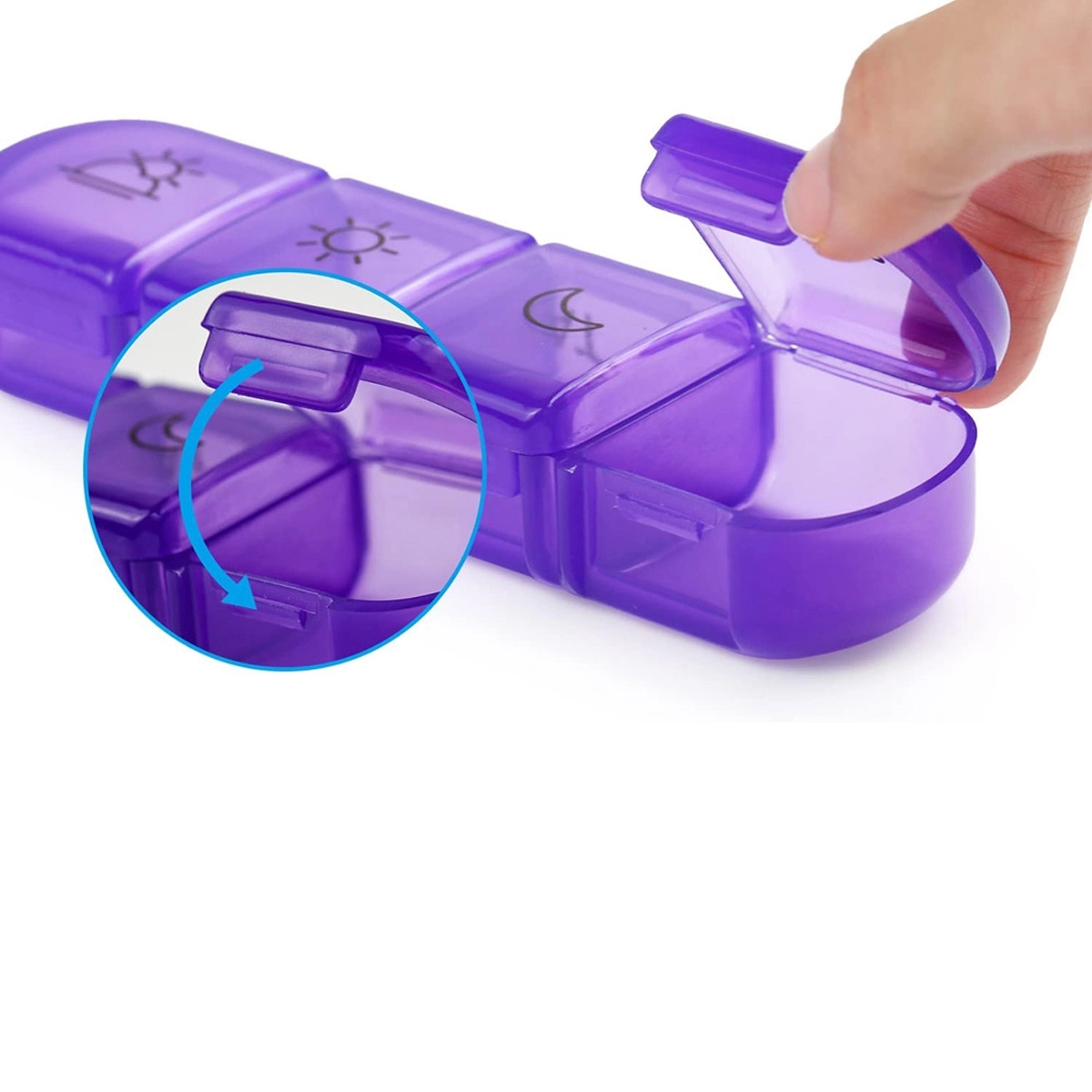 Weekly Pill Organizer 4 Times a Day for Fish Oils Vitamin 3