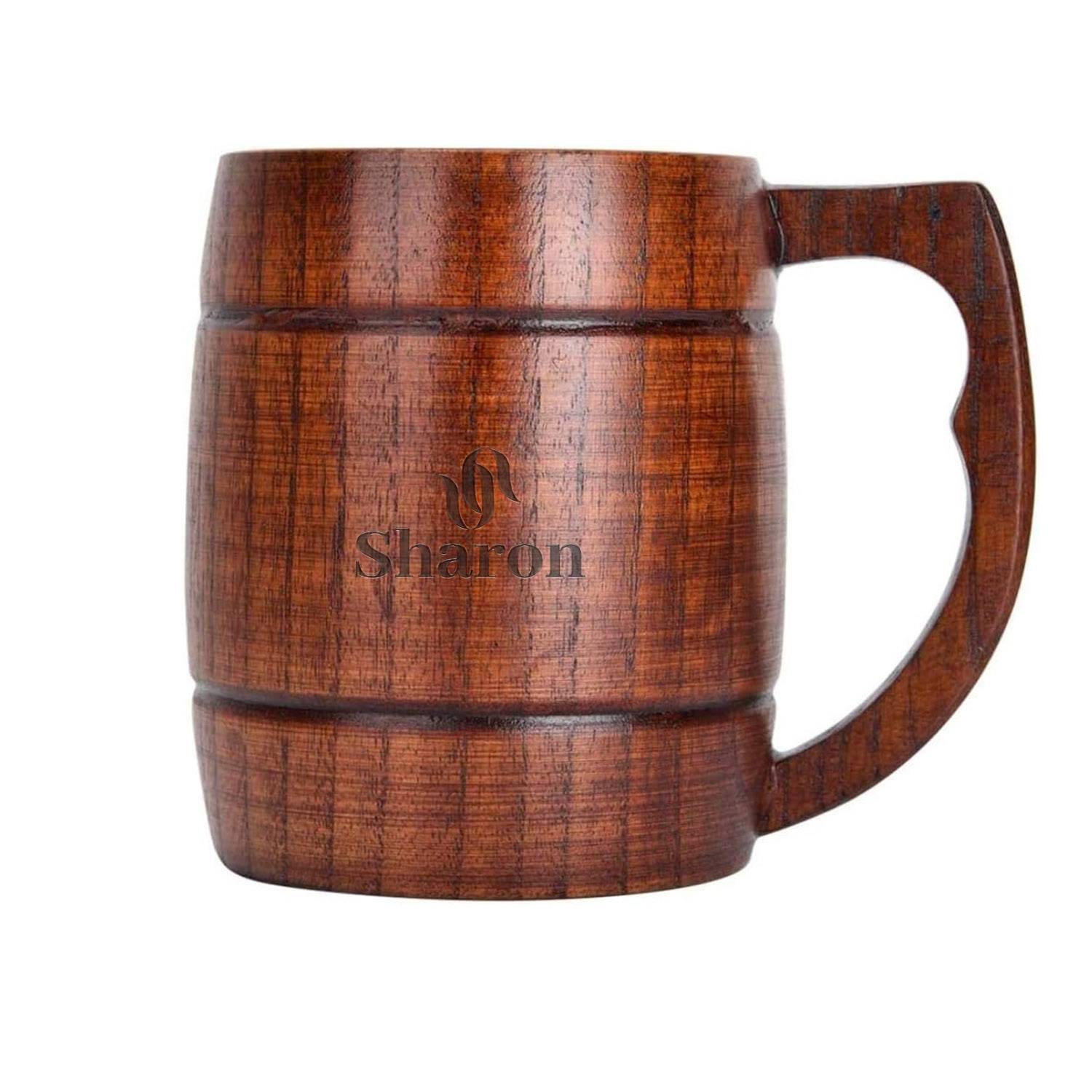 12 Oz Wooden Cup Beer Mug 6