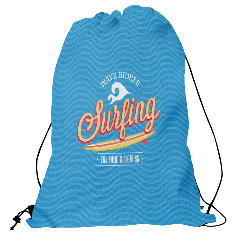 Custom Thin Cord Drawstring Backpack 2