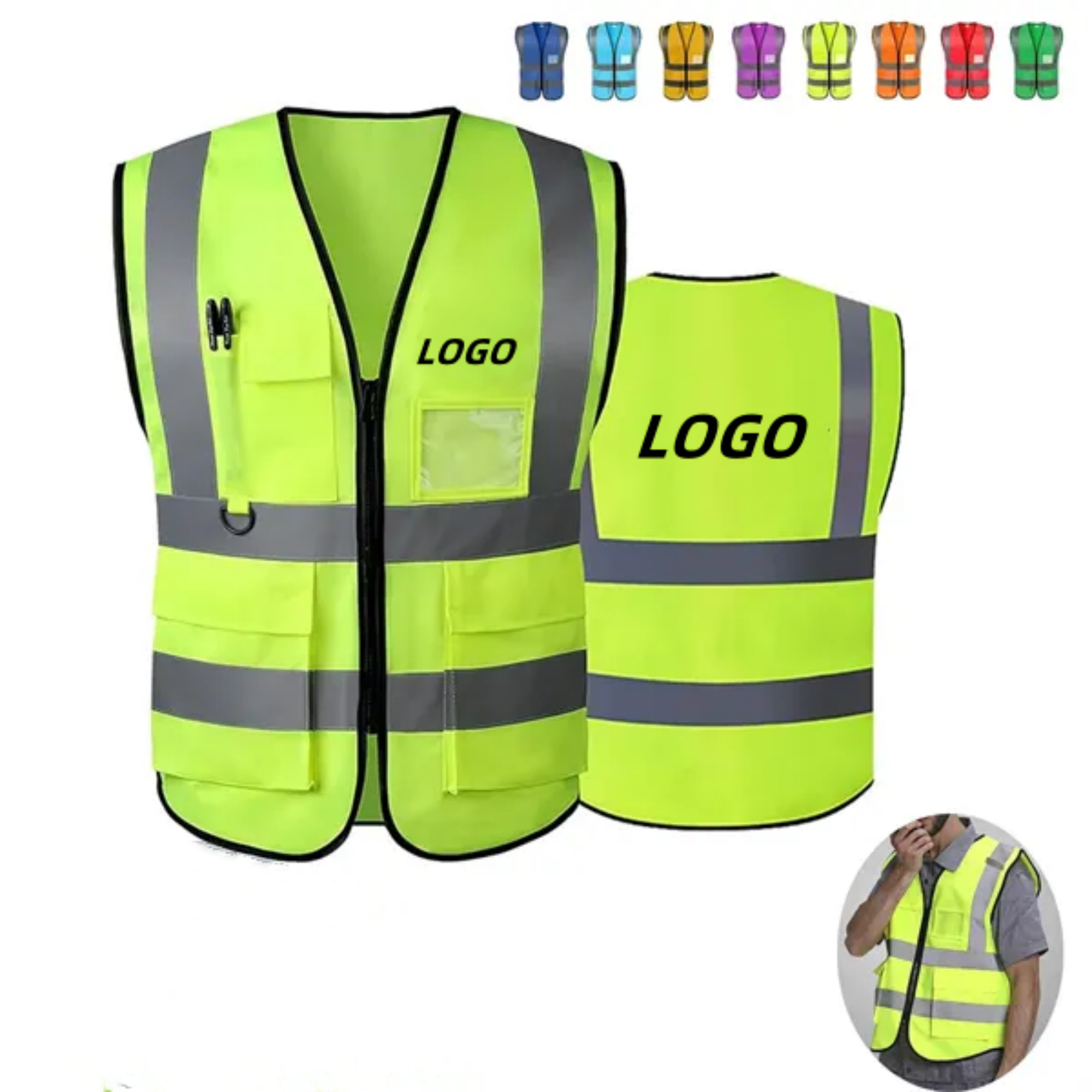 Custom Reflective Safety Visibility Vest 2
