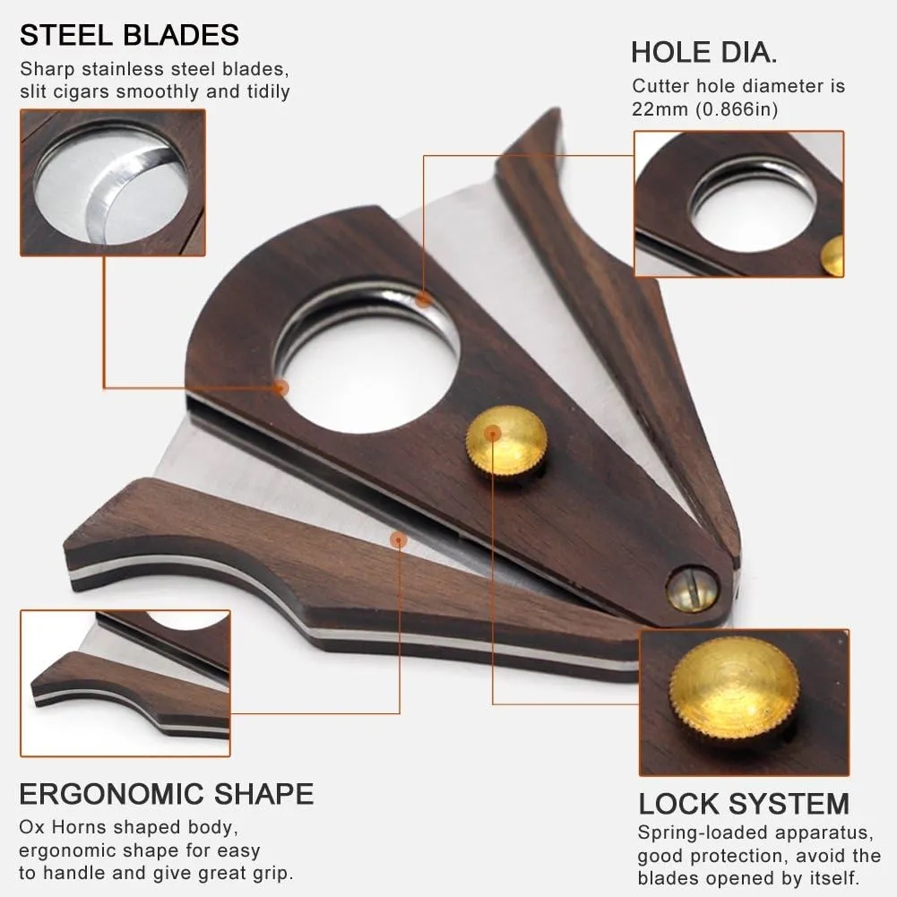 Wood Cigar Cutter With Lock System 7