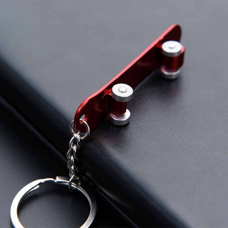 Mini-Skate Board Shaped Bottle Opener w/Keychain 5