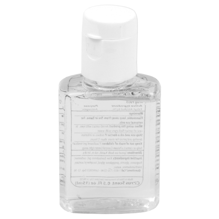 "Sanpal Mini SC" .5 oz Compact Hand Sanitizer Antibacterial Gel in Flip-Top Squeeze Bottle 3