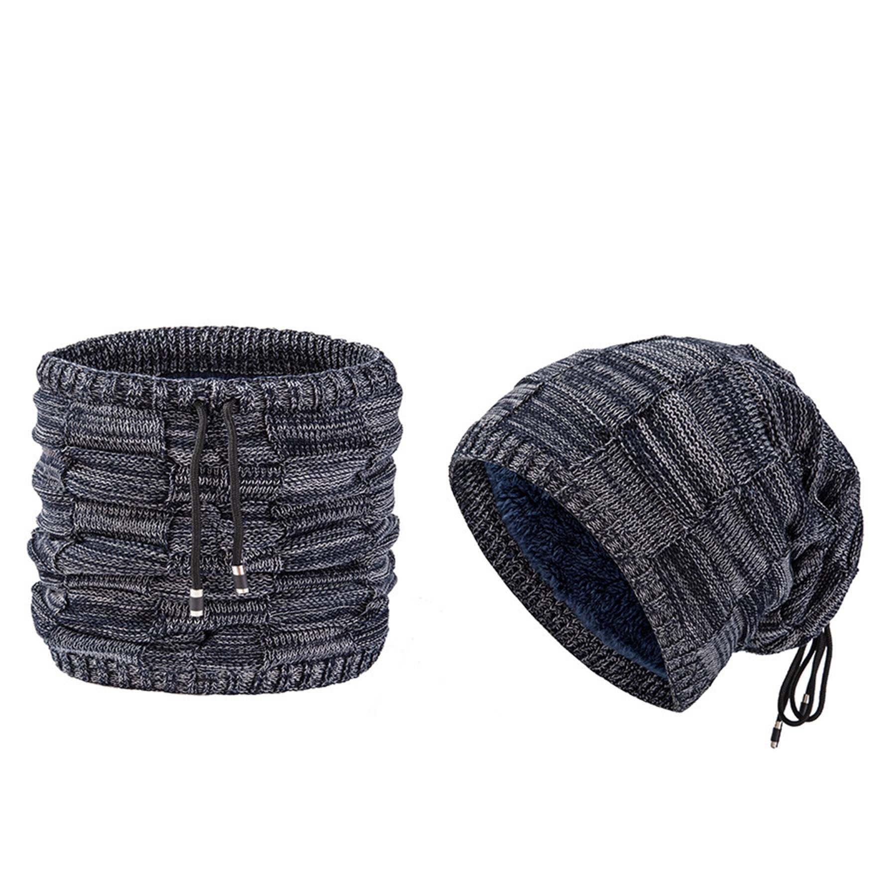 Winter Double use Fleece Neck Warmer Scarf Beanie Hat 6