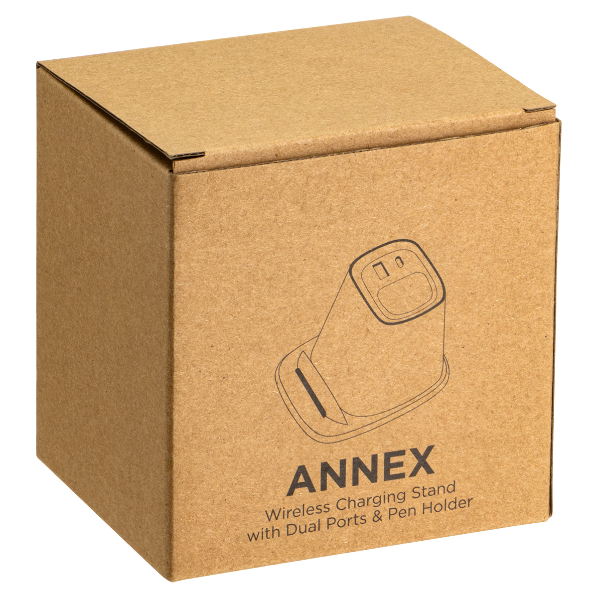 Annex Wireless Charging Stand with Dual Ports & Pen Holder 4