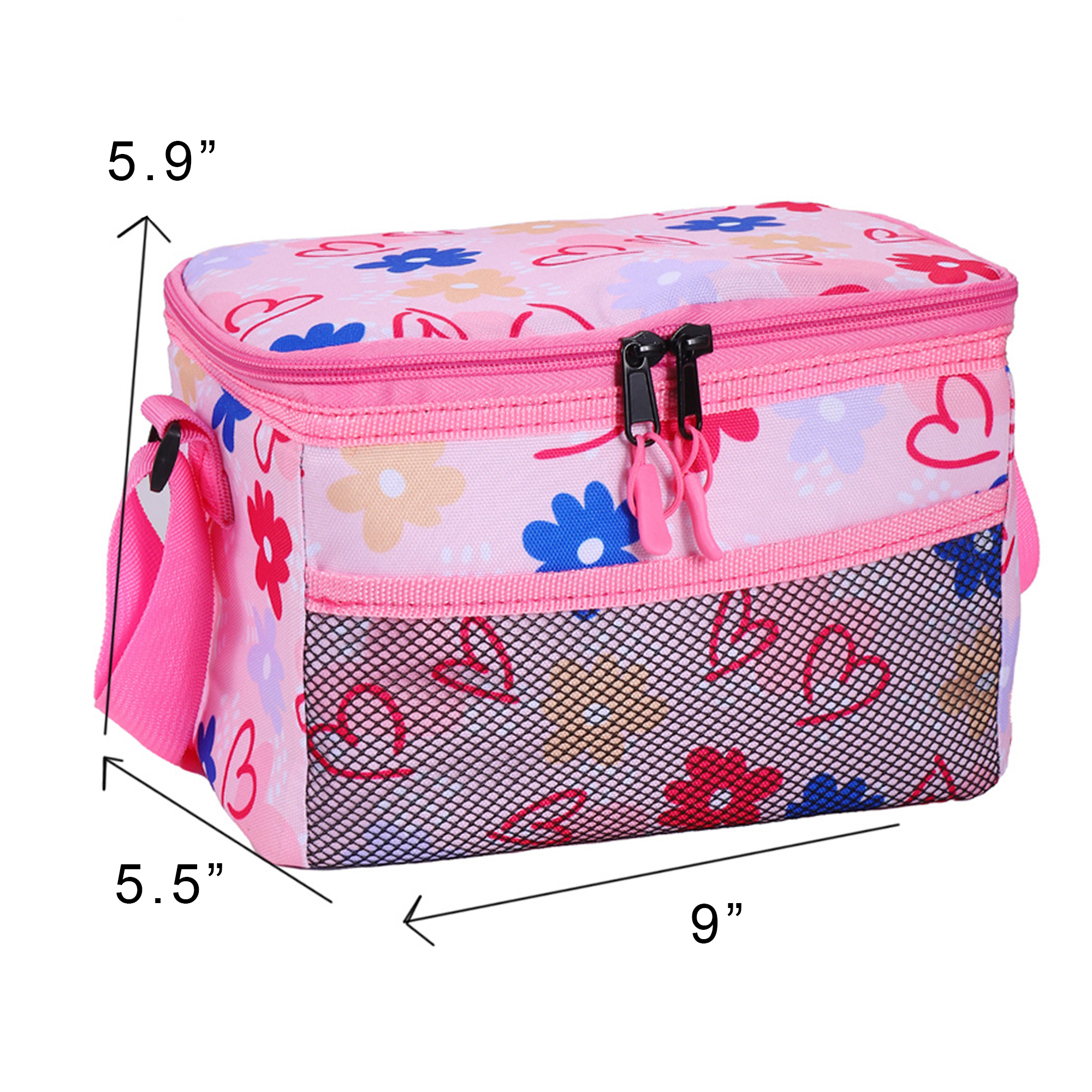 6 Cans Foldable Insulated Lunch Bag With Zipper 6