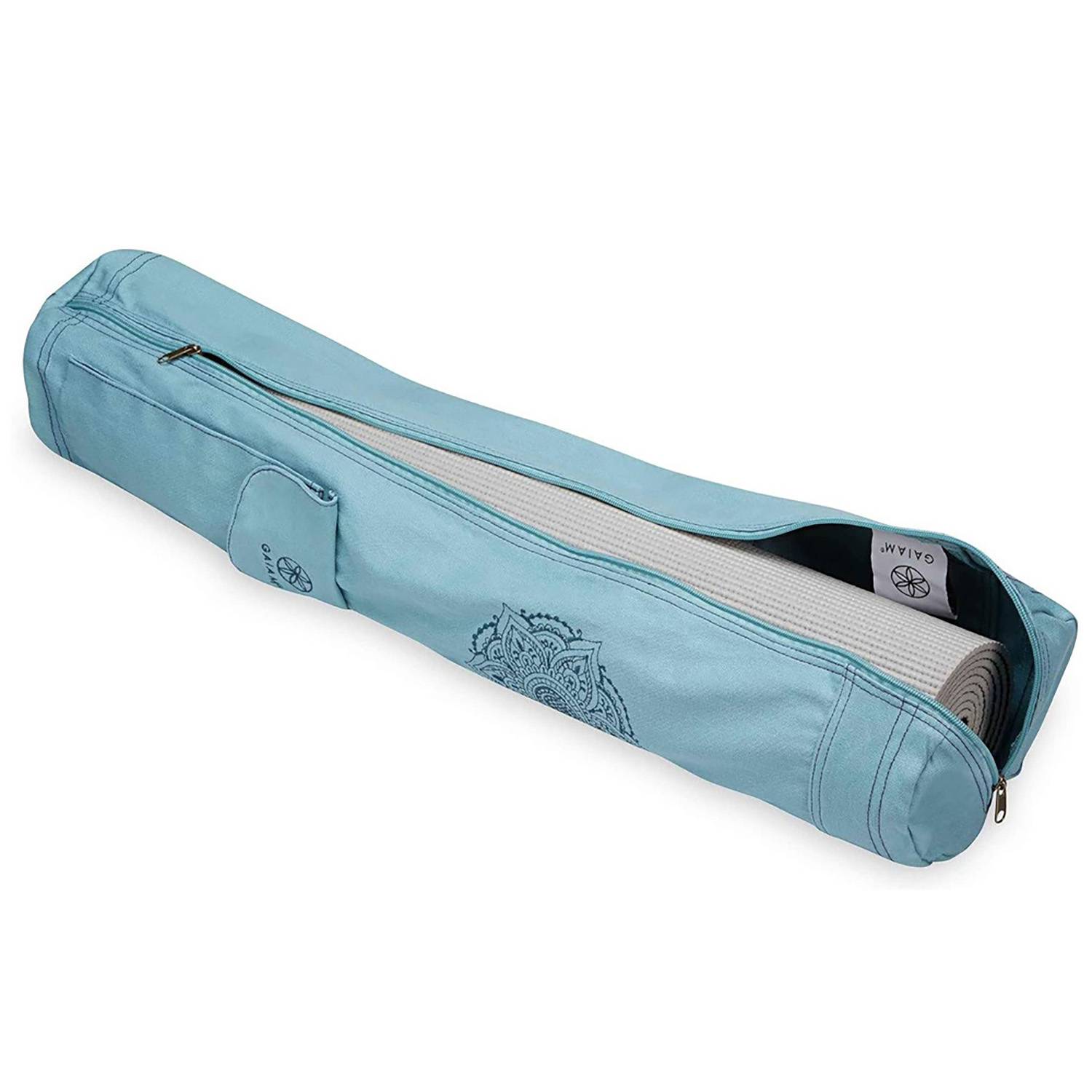 Zipper Canvas Yoga Mat Bag w/ Adjustable Strap 3