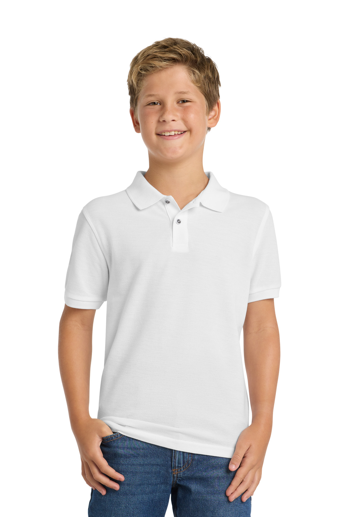 Port Authority Youth Silk Touch Polo. Y500 88