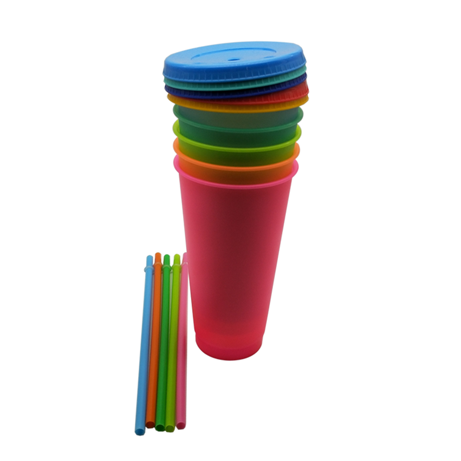 24 oz BPA Free Cold Water Color Changing Cup with Straw 9