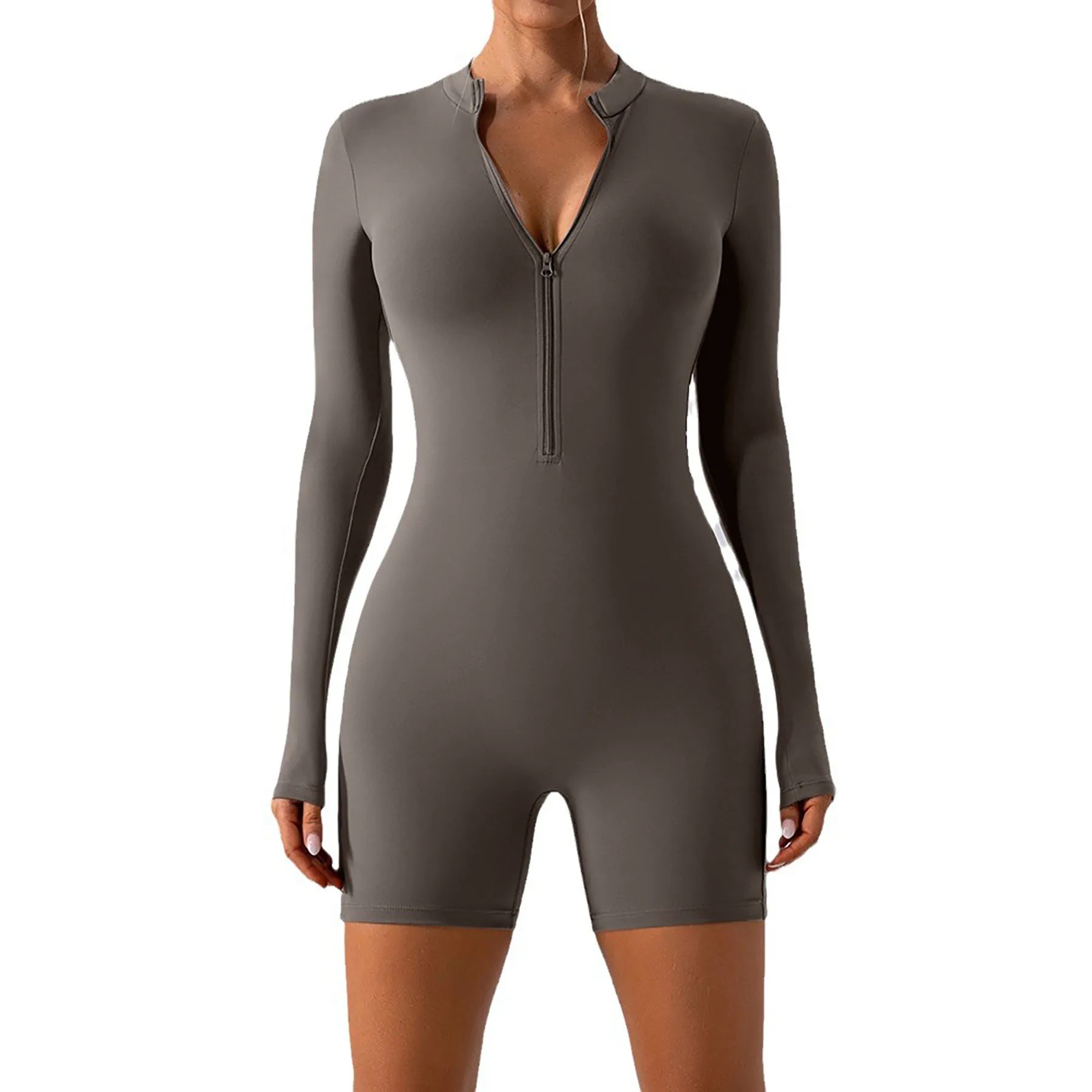 Zip Up Long Sleeve Jumpsuit 5