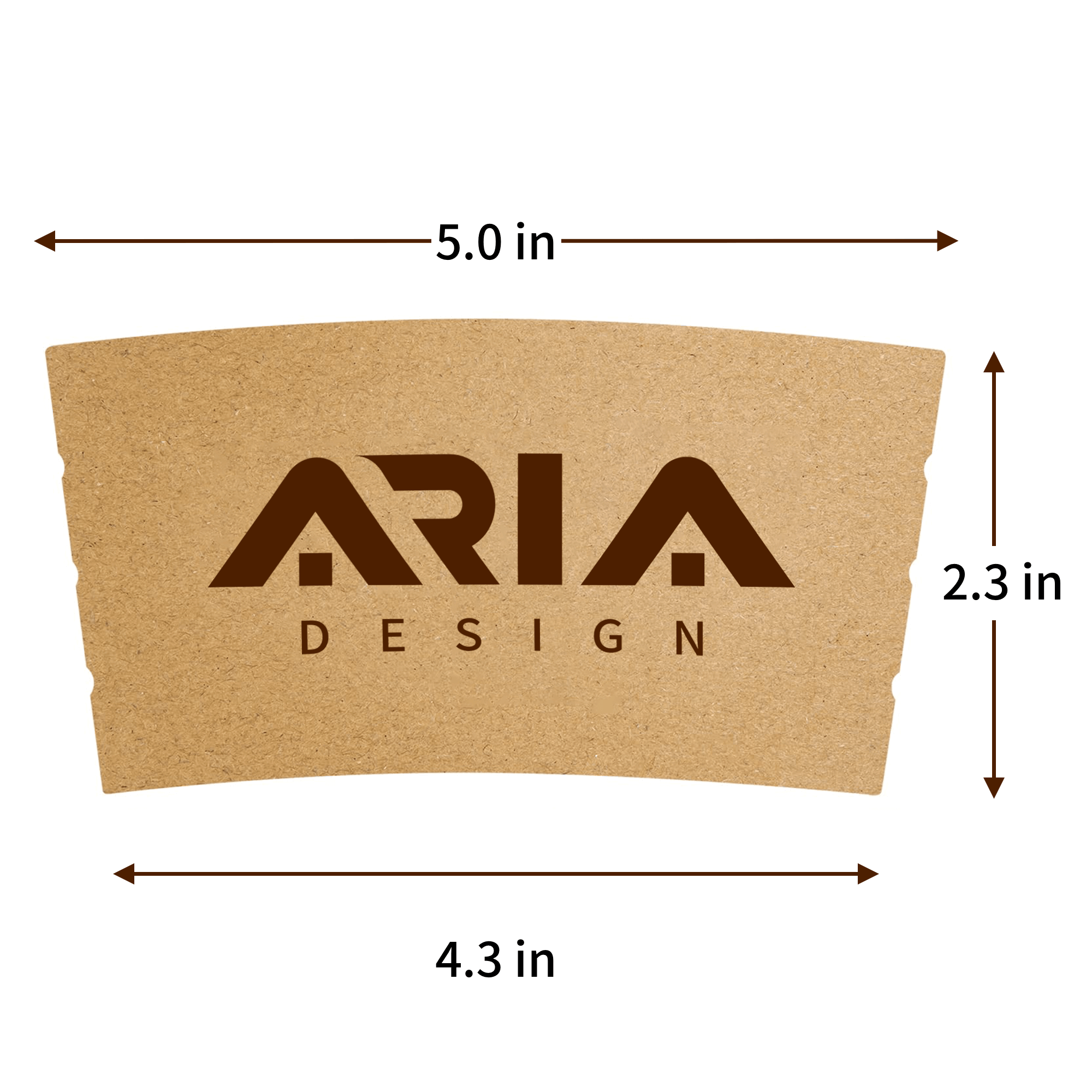 Custom Premium Kraft Paper Coffee Cup Sleeves 3