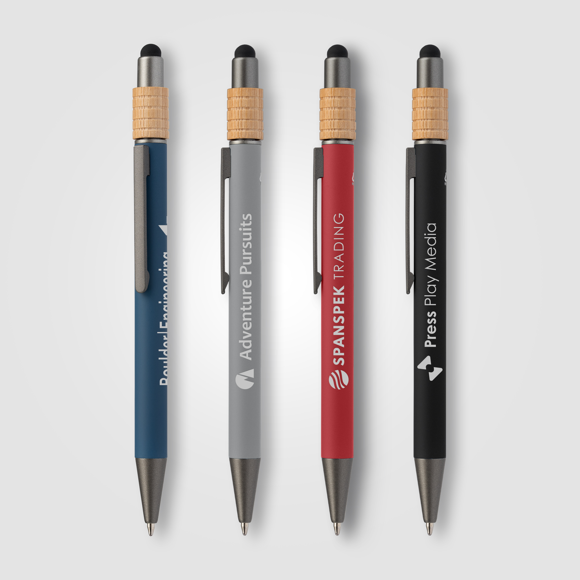 Reborn Spinner Recycled Aluminum Pen w/ Stylus  - PATENTED 10