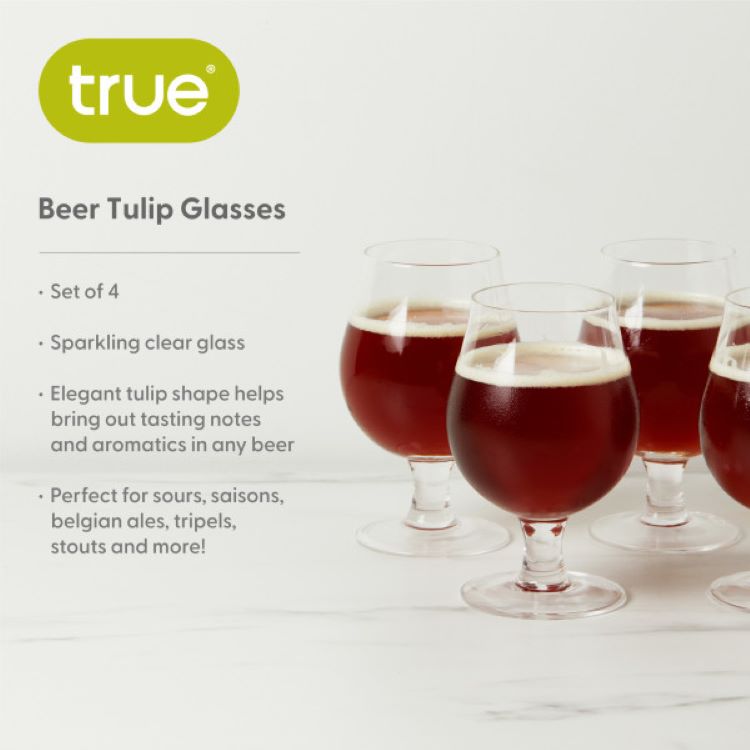 True® Beer Tulip Glass, set of 4 7