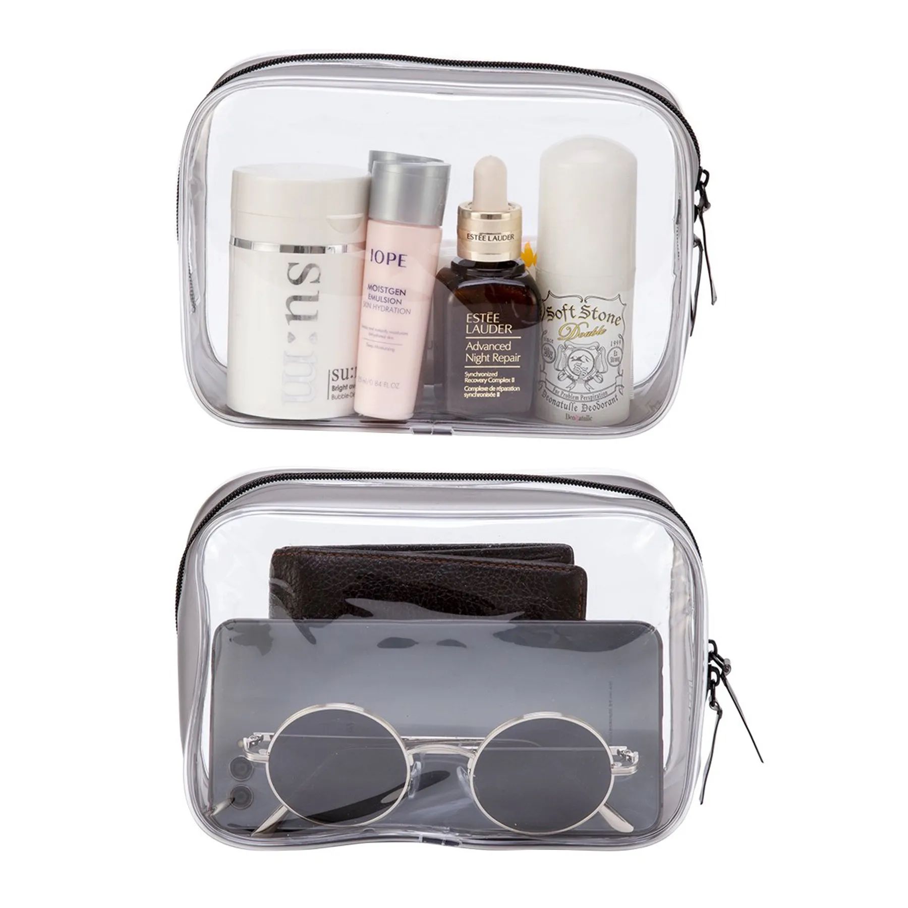 Clear Toiletry Carry Pouch With Zipper 4
