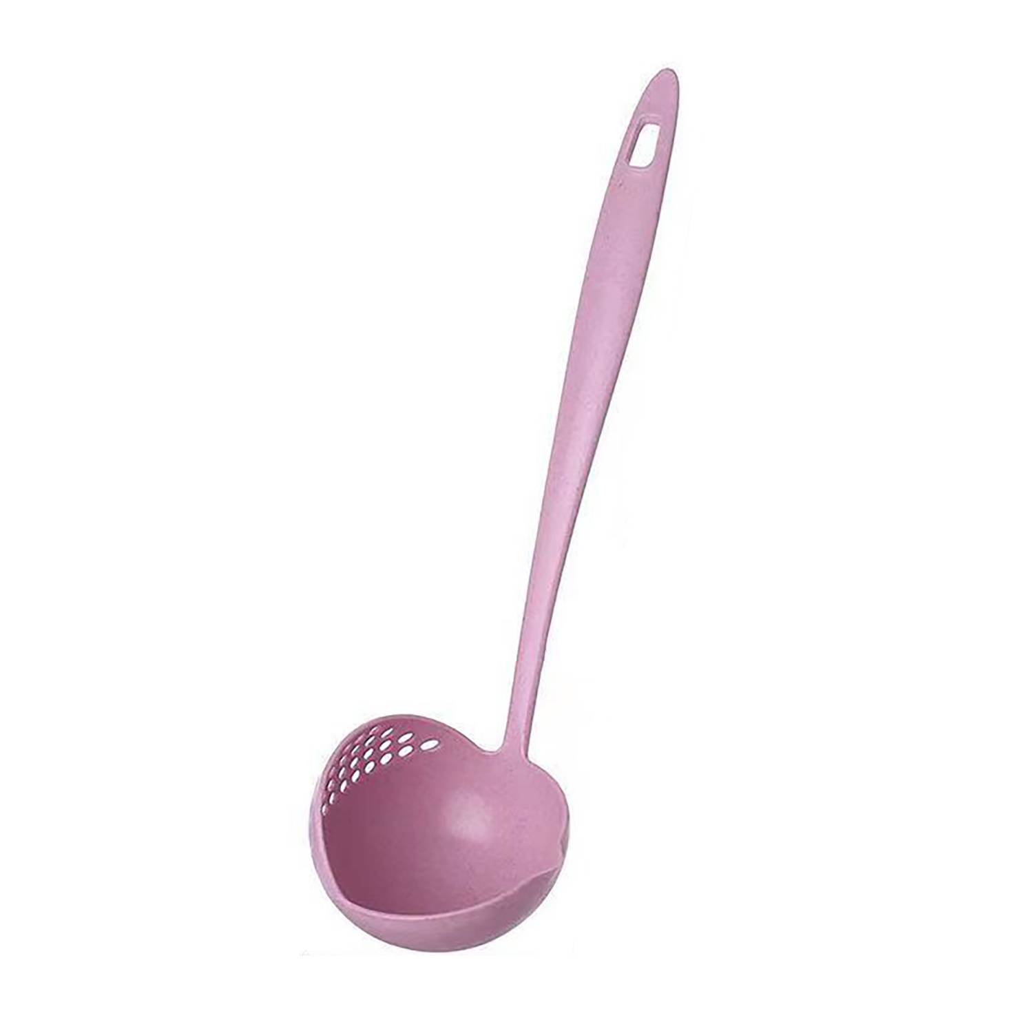 Heat-Resistant Hanging 2-In-1 Kitchen Ladle W/ Strainer 5