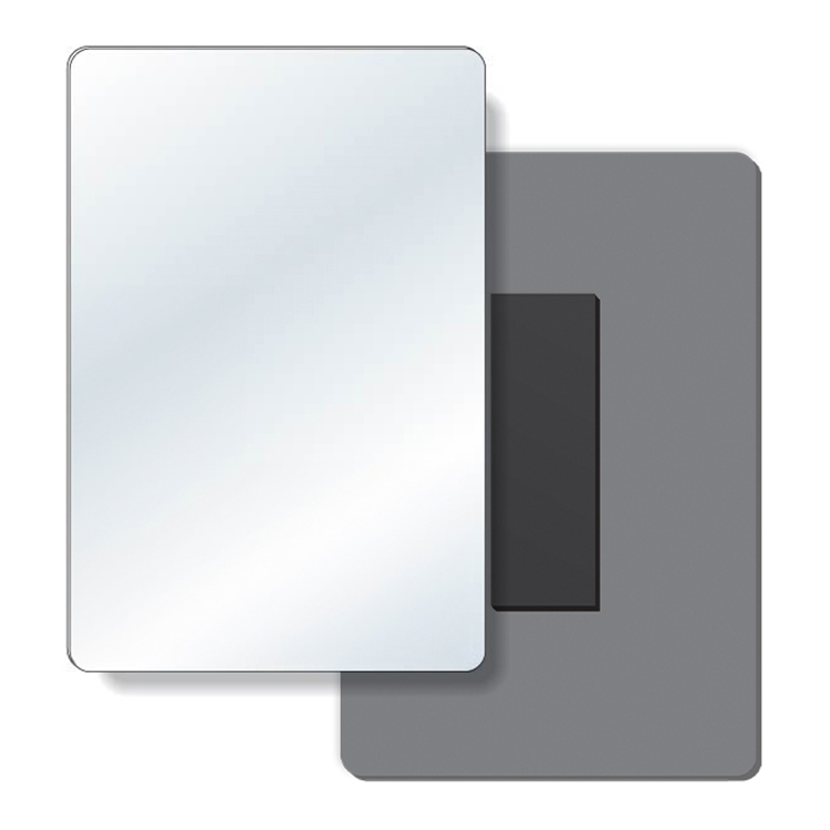 .040 Shatterproof Copolyester Plastic Mirror / with magnetic back (4" x 6") 1