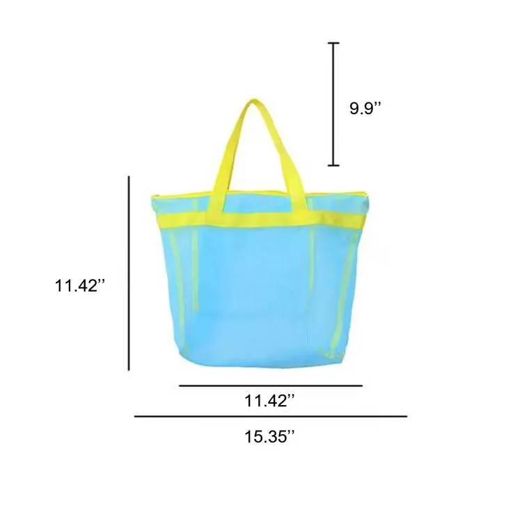 Beach Travel Bath Handheld Storage Mesh Bag 6