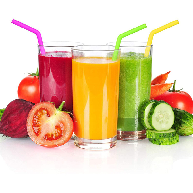 Reusable Long Flexible Bent Silicone Straw 5