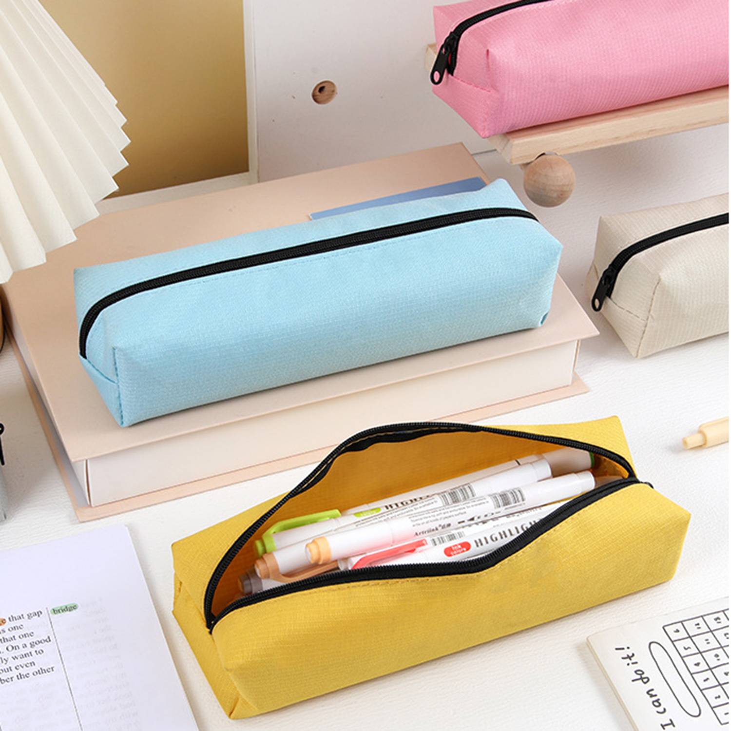 Zipper Closure Oxford Pencil Case 7