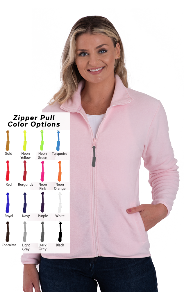 Custom Zipper Pull Polar Fleece Jacket 17