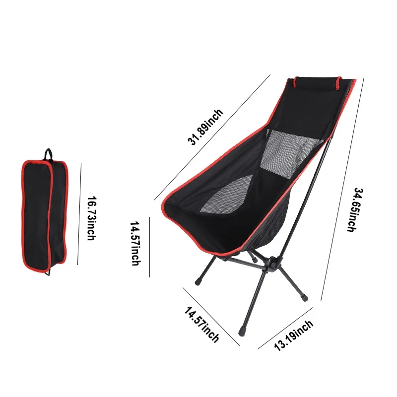 Lightweight Folding High Back Camping Chair 7