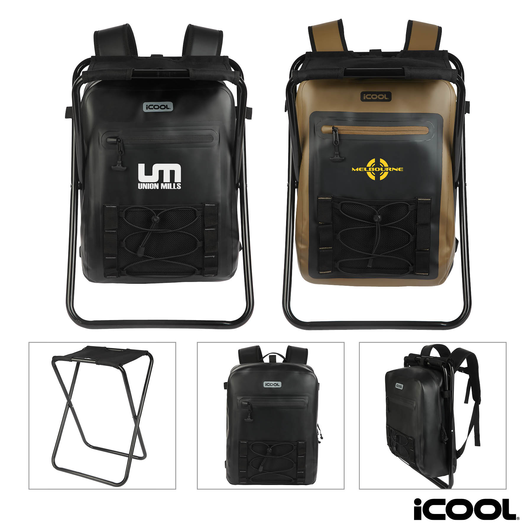 iCOOL Teton Waterproof 20L Laptop Backpack Chair 1