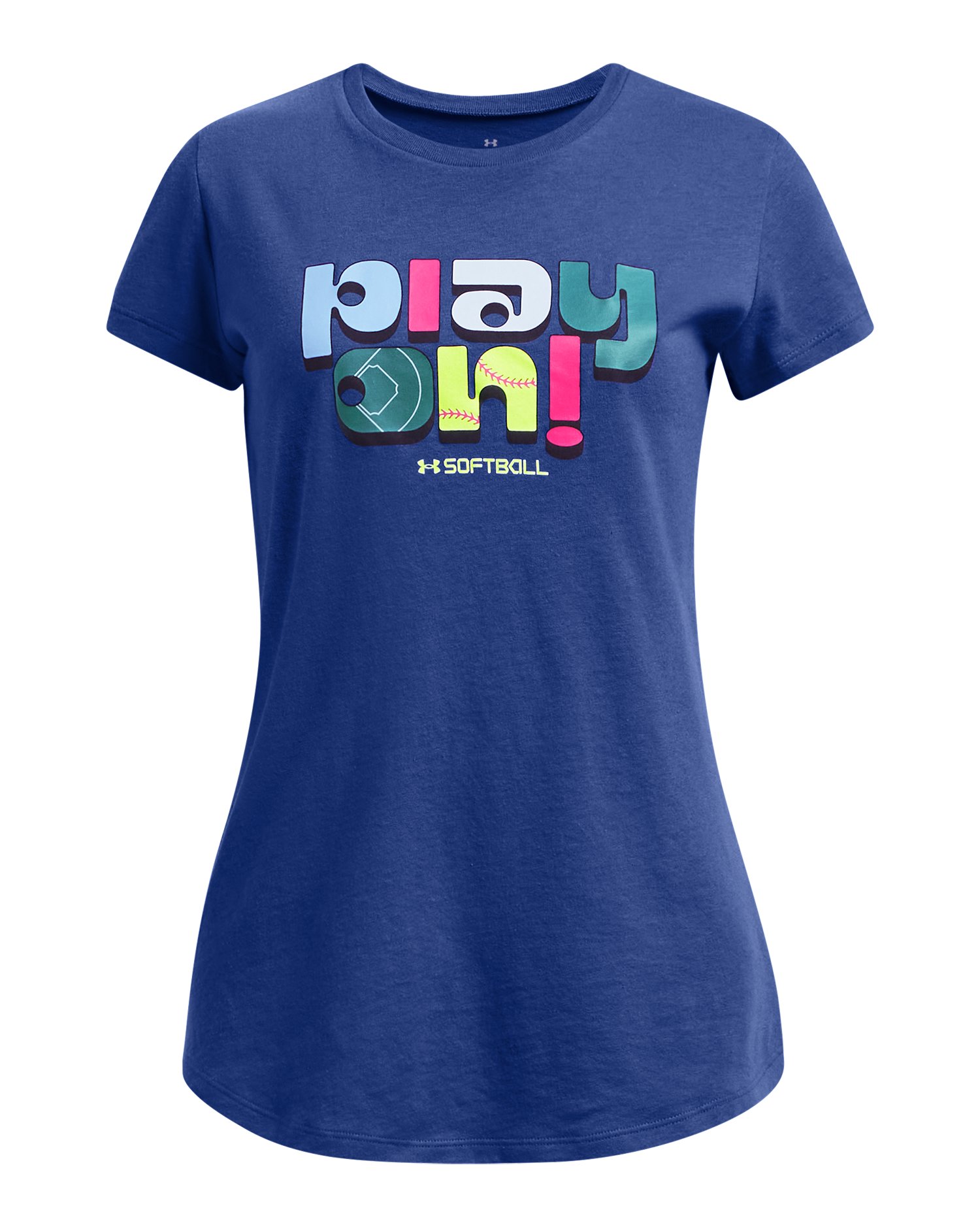 UA Play On Girls' Short Sleeve 2