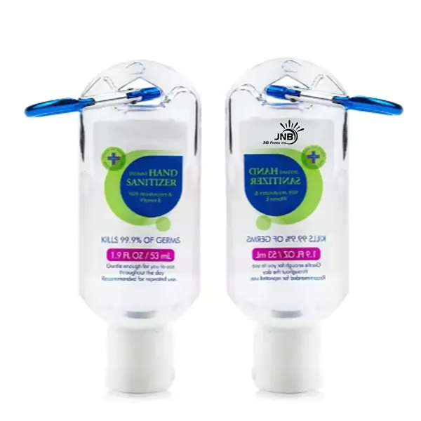 Compact and Convenient 1.7oz Carabiner Hook Hand Sanitizer