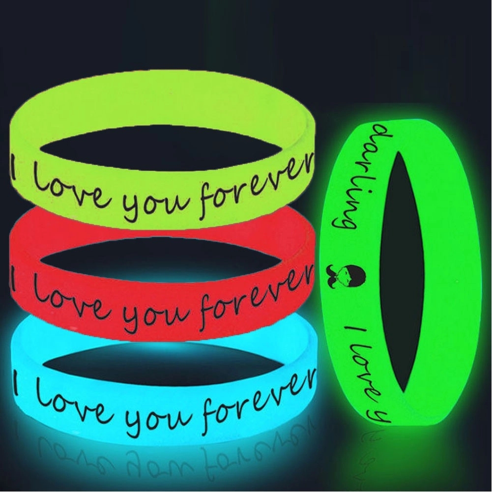 Glow in the Dark Printed Custom Silicone Wristband 1