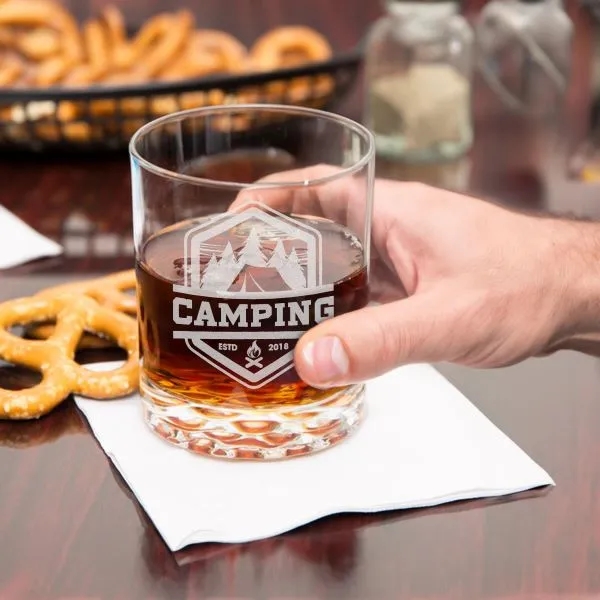 Personalized Engraved 12.25oz Nob Hill Whiskey Glass 3