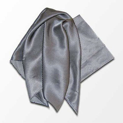 Gray Carlton Silk Scarf - 21"x21" 1