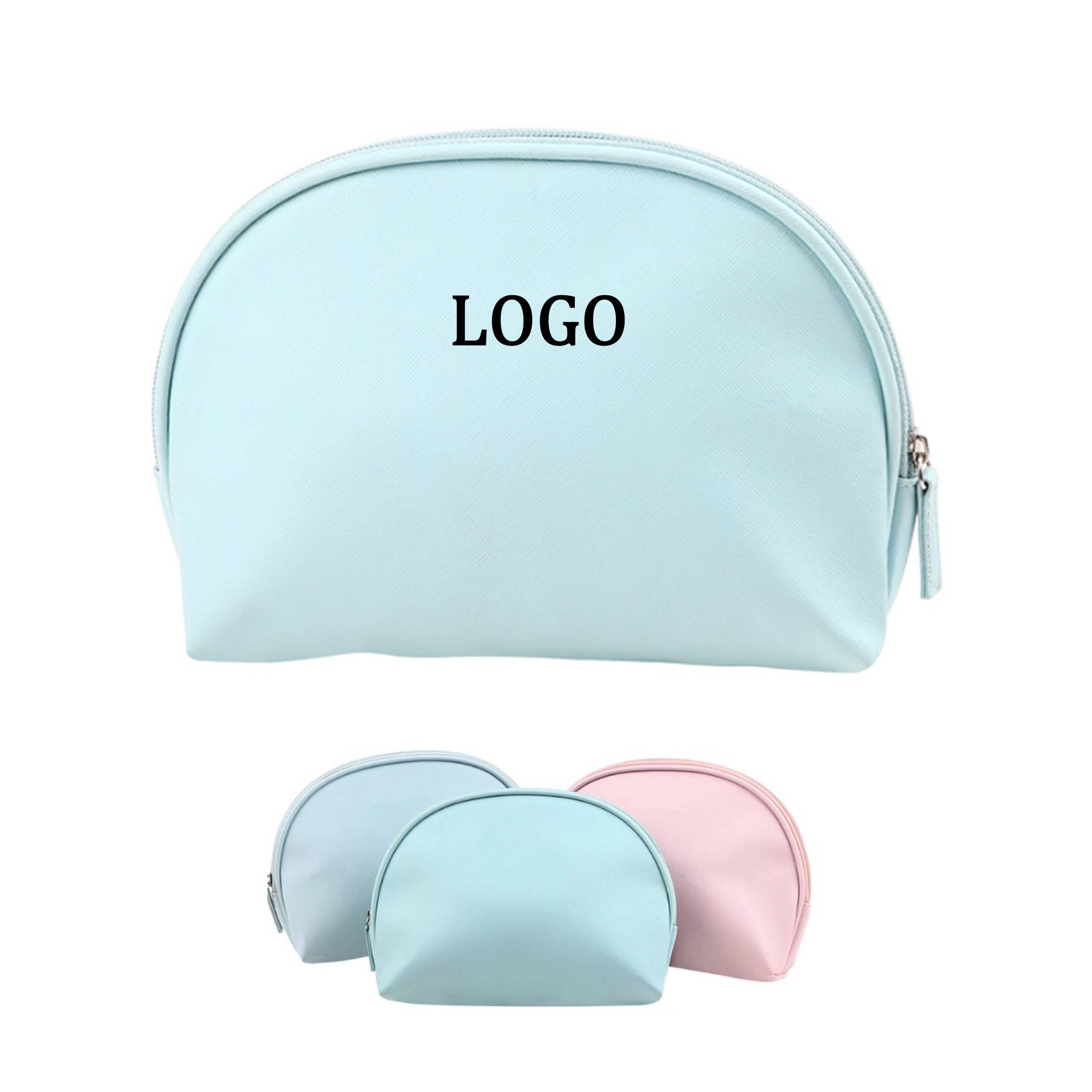PU Leather Shell Shape Toiletry Bag 2