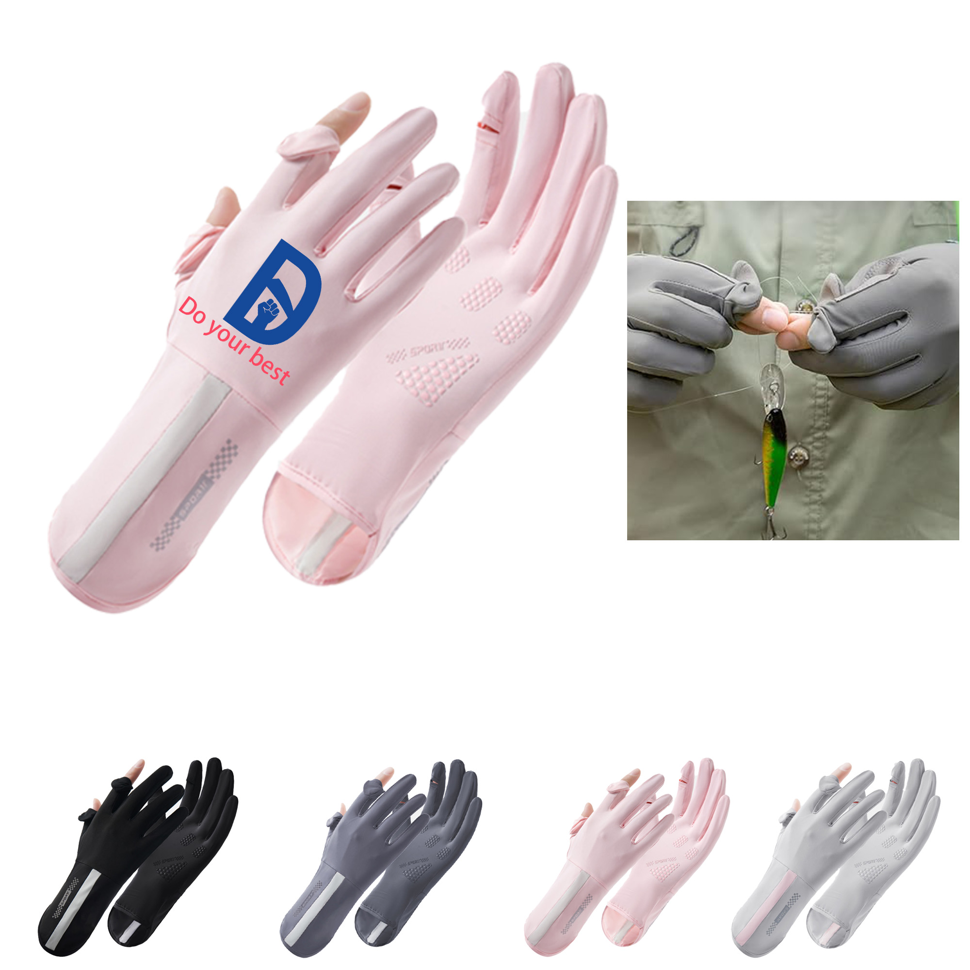 Sun Protection Gloves MOQ 50 for Sports and Outdoor 2