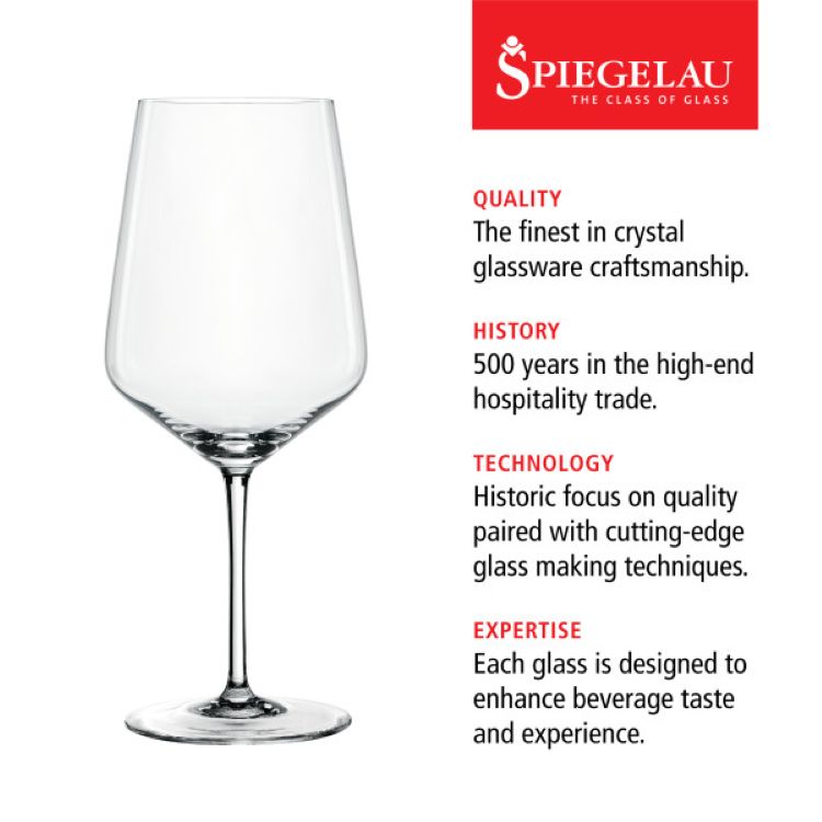 Spiegelau Style 22.2 oz Red Wine Glass, set of 4 8